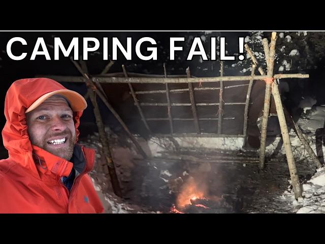 Winter Survival Camping FAIL with 2 Kids 0℉ and Deep Snow