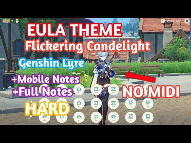 EULA THEME ( Flickering Candlelight ) | Genshin Impact Lyre