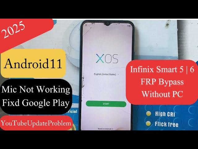 Infinix Smart 6 Smart 5 (X657B) FRP Bypass Google Account Android 11 Without PC Infinix Smart 6 2025