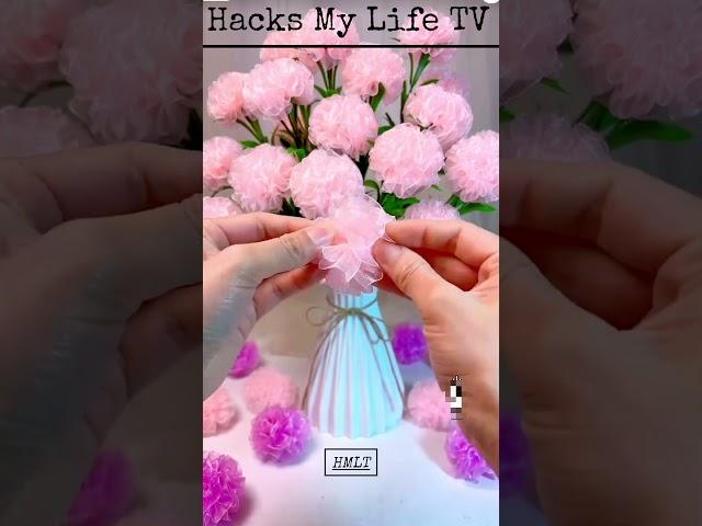 how to make flower vase it home #lifehacks #unfrezzmyaccount #trendingshorts #viralreels