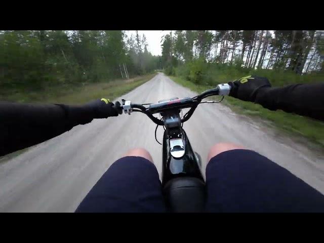 EK01 Jätetie with ported 74cc Suzuki PV (Full throttle)