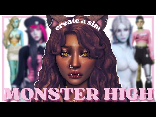 Creating Monster High OG Characters in The Sims 4 / Full CC List + Sim Download