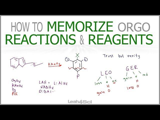 How to Memorize Organic Chemistry Reactions and Reagents [Workshop Recording]