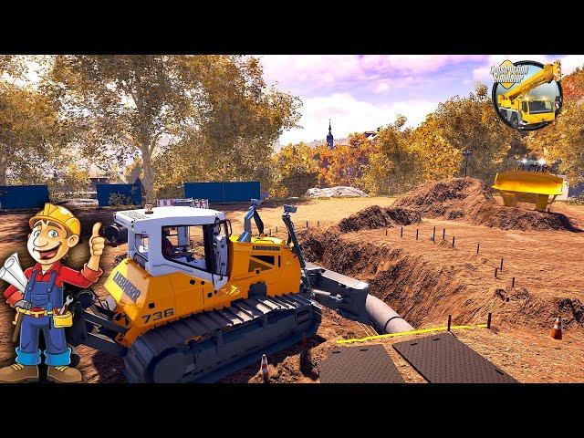 Construction Simulator 22РАБОТАЮ РАЗНОРАБОЧИМ НА СТРОЙКЕЧАСТЬ 63