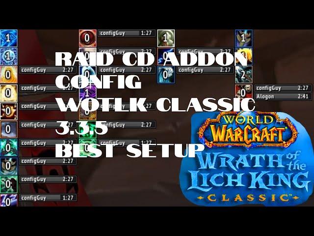 FatCooldowns Raid Cooldown Addon WOTLK Classic FULL TUTORIAL (SRY ABOUT AUDIO)