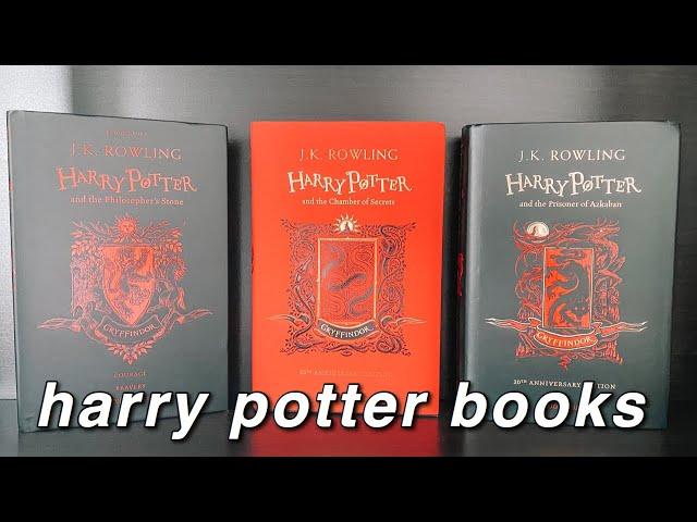 Harry Potter 20th Anniversary Books | Gryffindor Edition