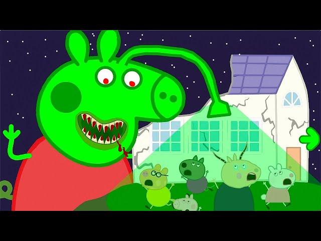 Peppa Pig Vs Zombie Apocalypse, Peppa Pig Face Zombie At House!!?‍️ | Peppa Pig Funny Animation