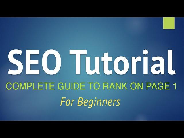 SEO Tutorial for Beginners - Step by Step Guide! (+YOAST SEO)