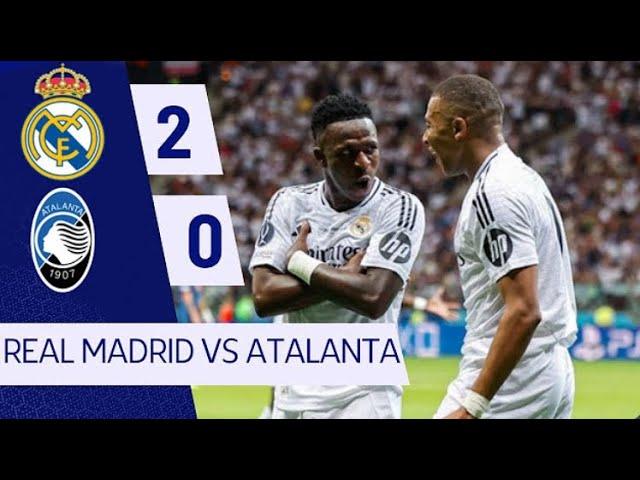 Mbappé’s First Goal - Real Madrid vs Atalanta 2-0 | All Goals & Highlights 2024