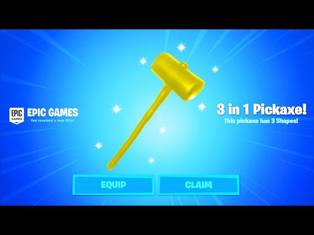 This is a 3 in 1 Fortnite Pickaxe! 