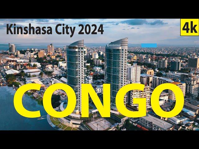 Kinshasa City 2024 , Congo 4K By Drone