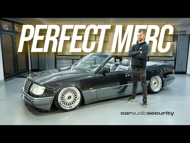 Mercedes W124 E320 Convertible on Airlift Performance & Rotiform wheels | Car Audio & Security