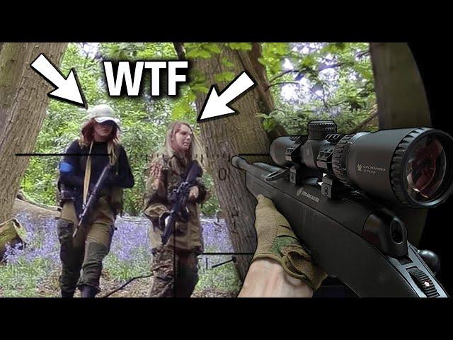 Airsoft sniper REFUSES to shoot girls (TRY NOT TO LAUGH)