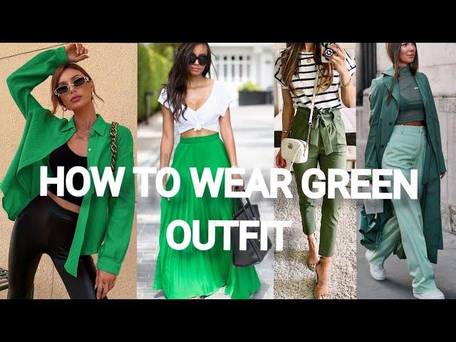 Best Green Outfit Ideas|How to wear Green Outfits|Stylish Green Fashion trend...