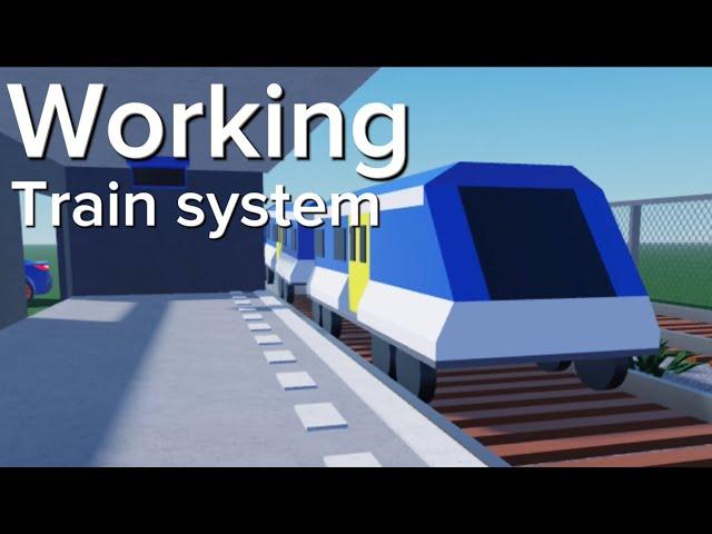 I made a working train system in Roblox studio