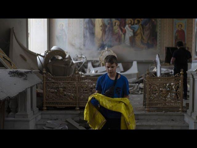 Overnight Russian strike damages Odesa Cathedral