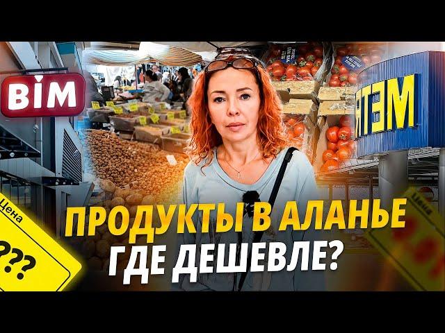 Лайфхак для экономных. Как и где покупать продукты в Аланье дешевле. Аланья сегодня.