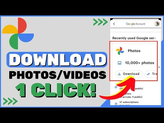 Download all Photos and Videos from Google Photos in One Click