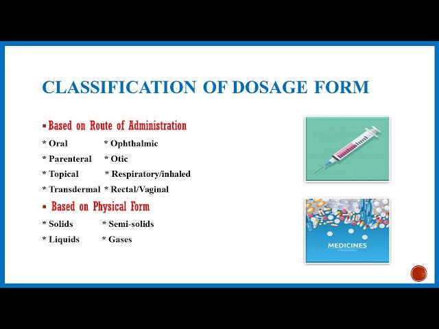 Pharmaceutical Dosage Forms| Dosage Forms of Drugs | Different Types of Dosage Forms| Pharmaceutics