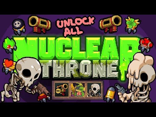 Nuclear Throne - Good Riddance, Unstoppable, Ultra Mutant - Скелет 10 уровня, Золотой Нюк