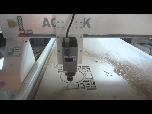 Acctek AKM1325 cnc engraving cutting machine - making windows