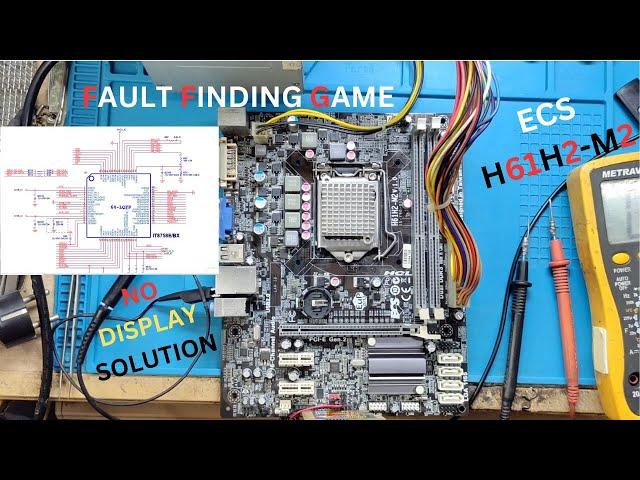 ECS H61H2-M2 v:1.0 No Display Solution | All VOLTAGE IS PRESENT BUT GFX MISSING SOLUTION | #ffg #SIO