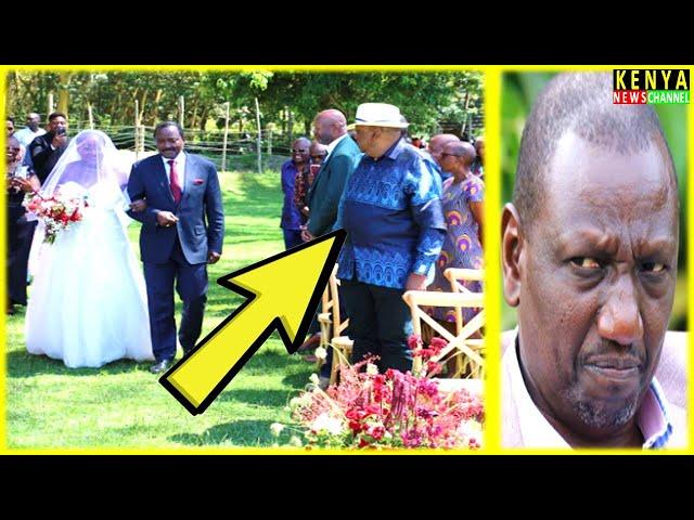 Uhuru Kenyatta spotted at Kalonzo daughter Wedding - Panic in Ruto's Camp