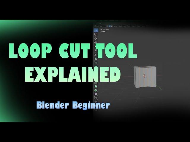 LOOP CUT TOOL IN BLENDER EXPLAINED IN 2 MINS