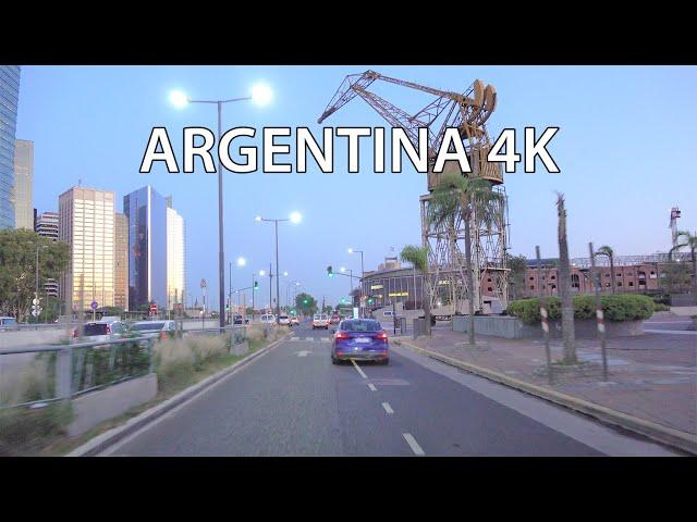 Buenos Aires 4K - Driving Downtown - Morning Drive