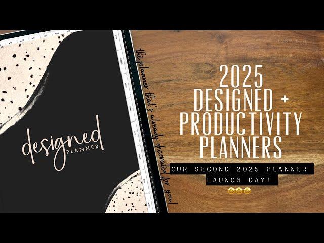 Our 2nd LAUNCH day of 2025 digital planners!! The Designed planner and the Productivity planners 