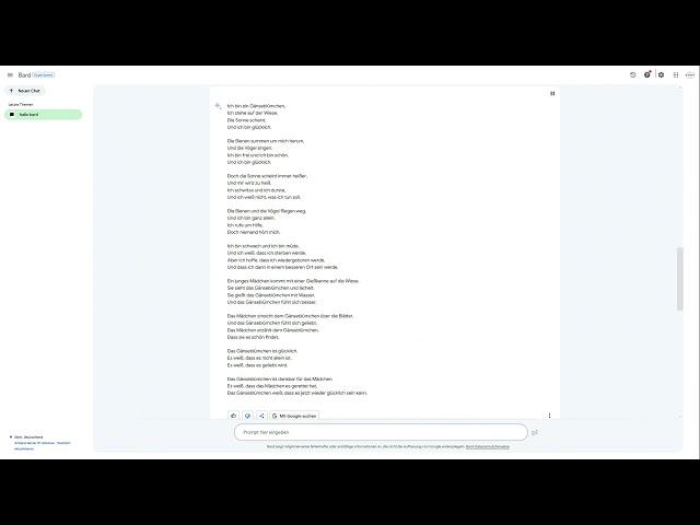 Das Gänseblümchen Gedicht   von Doc Cool und Google Bard