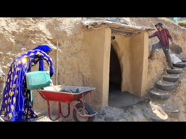 Solidarity in Crisis: Ms. Halimah Family's Efforts to Rebuild the Cave Roof"