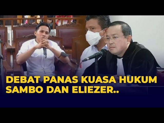 [FULL] Nada Tinggi! Adu Mulut Richard Eliezer dan Kuasa Hukum Sambo Saat di Persidangan