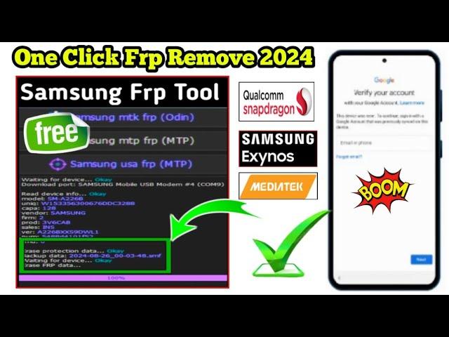 New Update Samsung Frp Bypass || Samsung Google Account Bypass Latest Security || New Tool Free