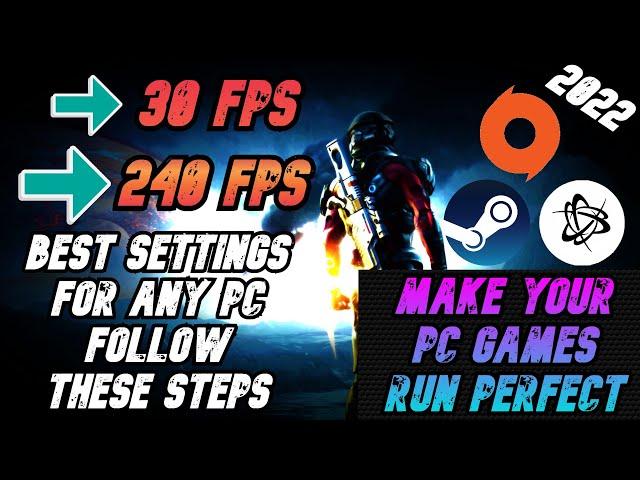 Make All Your PC Games Run PERFECT & SMOOTH! ( More FPS & Fix Stutter ) 2022 