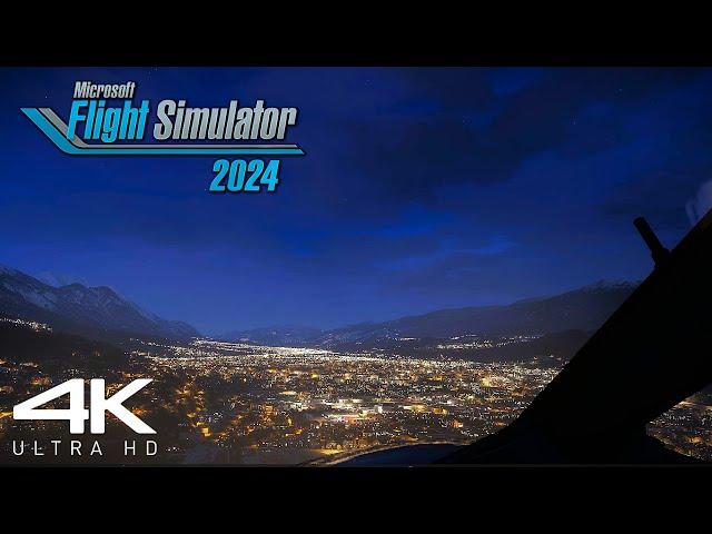 Microsoft Flight Simulator 2024: RTX™ 4090 + INSANE GRAPHICS - Night Takeoff | 4K Ultra Realism