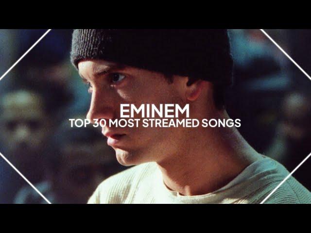 top 30 most streamed eminem songs on spotify