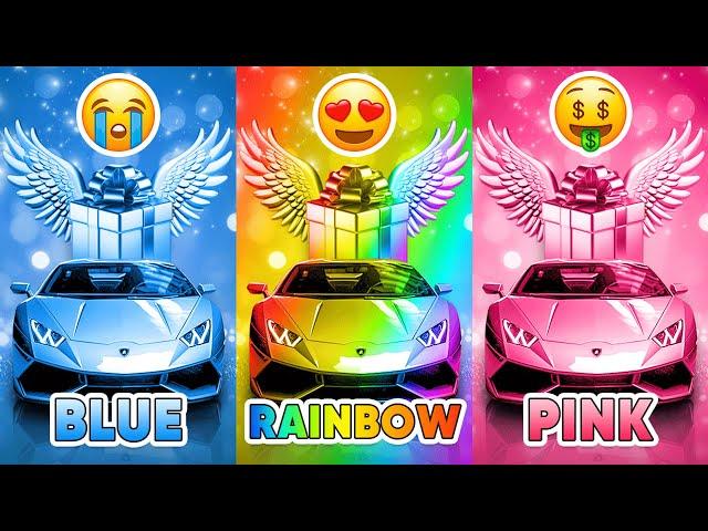 Choose Your Gift...! Blue, Rainbow or Pink  How Lucky Are You?  Quiz Shiba