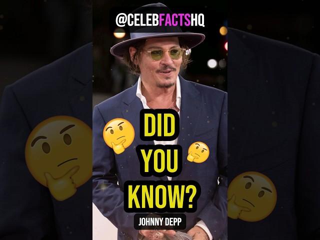 ⭐ Celeb Facts - #johnnydepp  - #celebrityfacts #celebrities #shorts #celebs #celebritysecrets