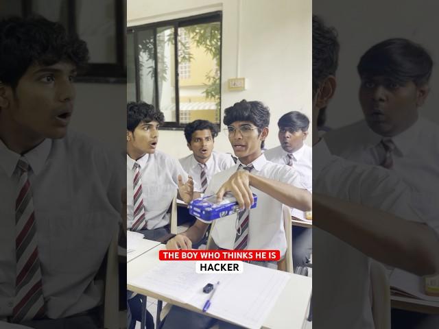 The Boy who thinks he is Hacker #shorts #school #schooldays #schoolfriends #funny #explore