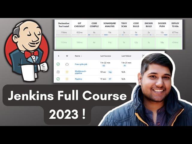 Jenkins Full Course 2023 | Jenkins Tutorial For Beginners