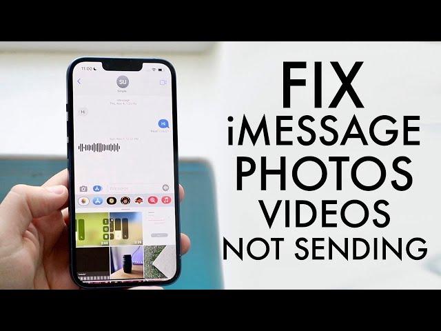 How To FIX iPhone Not Sending Photos / Videos!