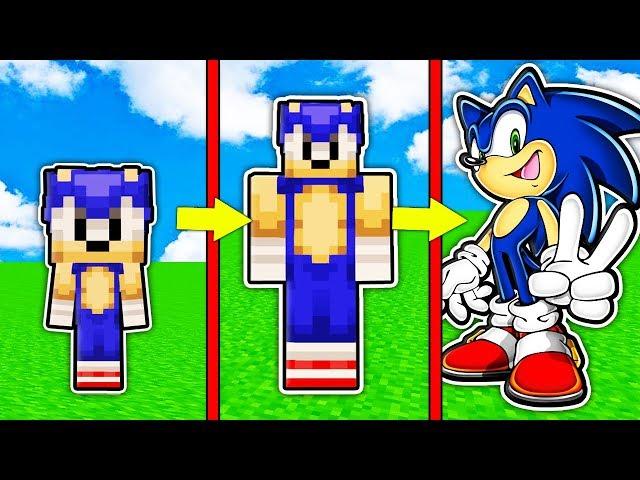 КАК МЕНЯЛСЯ СОНИК SONIC И ЕГО ЖИЗНЕННЫЙ ЦИКЛ В МАЙНКРАФТ ! ЭВОЛЮЦИЯ ТРОЛЛИНГ MINECRAFT