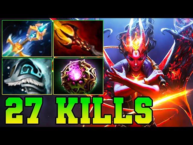 27 Kills + Ultra Kills QOP Dota 2 Mid - Best Queen Of Pain Dota 2 Pro Gameplay Guide Build 7.37