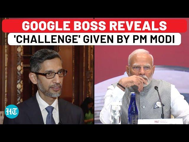 Sundar Pichai Reveals 'Challenge' Given By PM Modi During USA Tech Meet | Google | AI | India