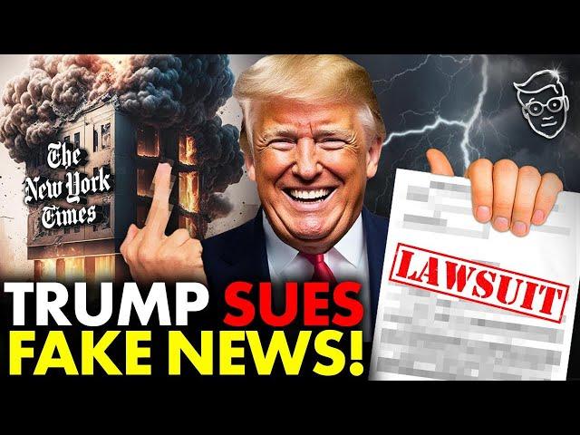 Trump Unleashes $10 BILLION LAWSUIT Against New York Times and CBS Over FAKE NEWS | 'Pay Up!'