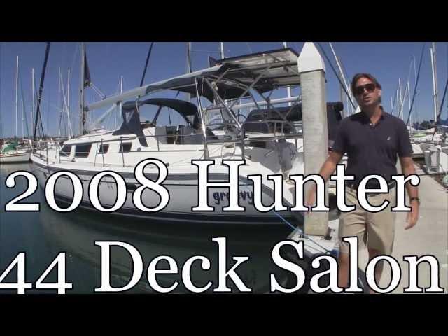 2008 Hunter 44 Deck Salon Walkthrough tour by Ian Van Tuyl