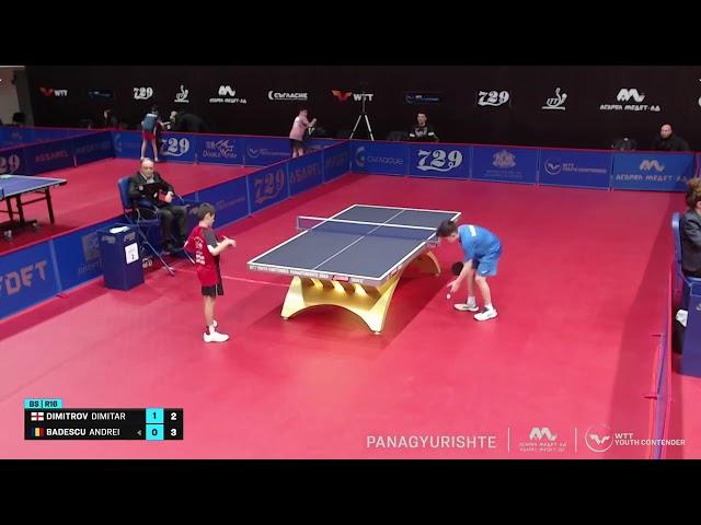 Dimitar Dimitrov   Andrei Badescu WTT Youth Contender Panagyurishte 2024 U13 R16