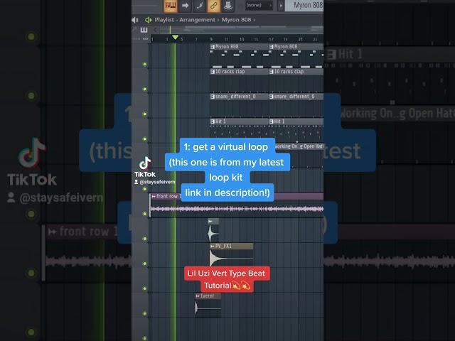 HOW TO MAKE A VIRTUAL LIL UZI VERT TYPE BEAT IN 1 MIN #shorts