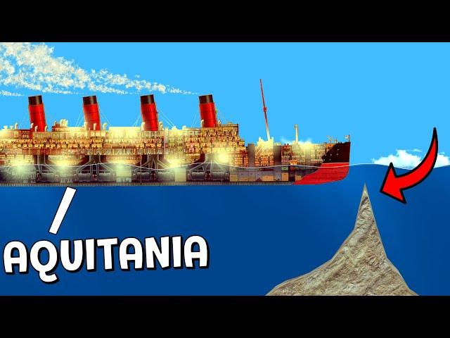 RMS Aquitania VS Reef | Floating Sandbox